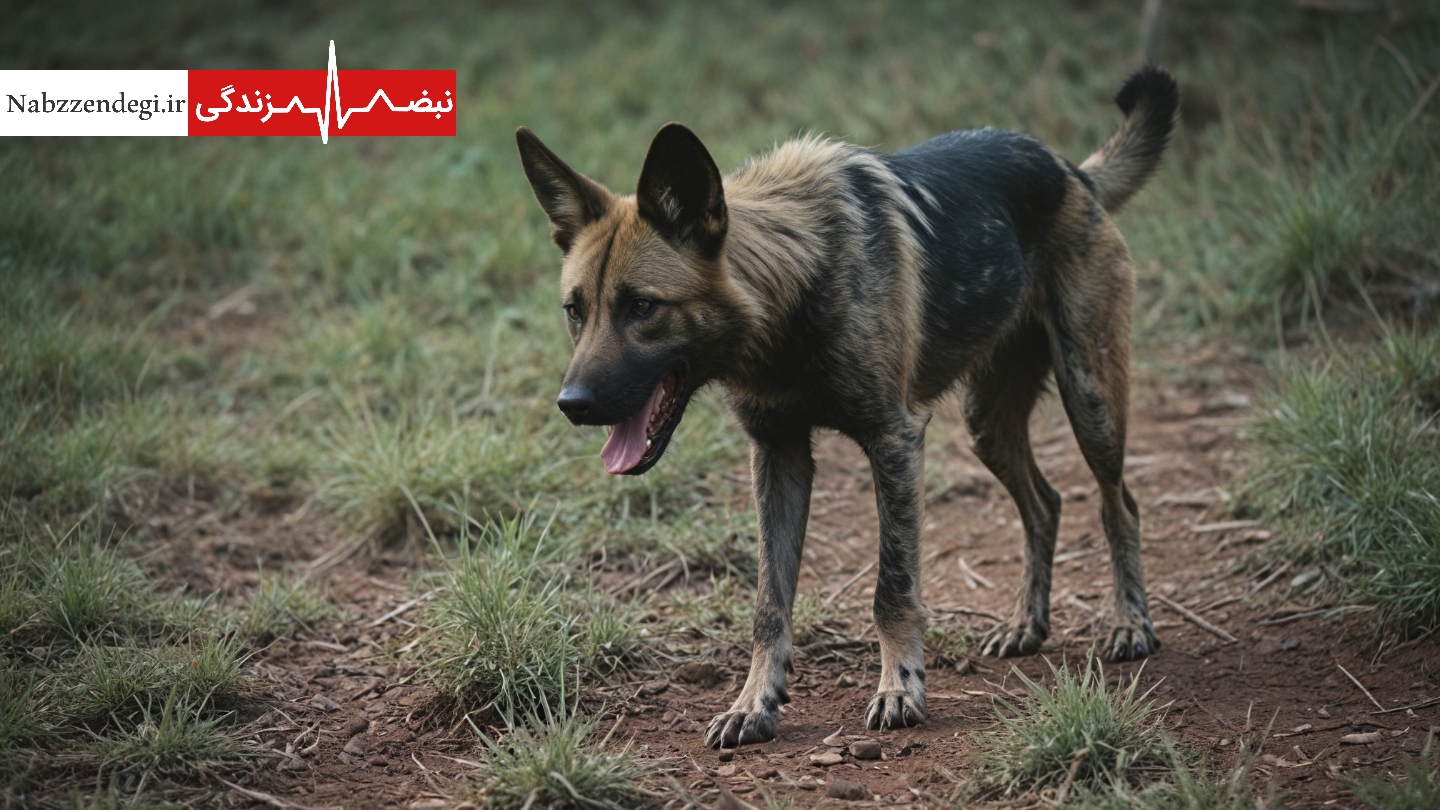 سگ ولگرد مبتلا به ویروس هاری