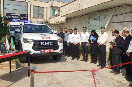 مراسم تحویل خودروهای اورژانس